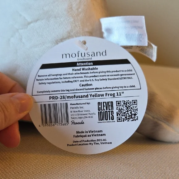 Mofusand Grey Cat With Yellow Frog Hoodie Round 1 Prize - Picture 9 of 11